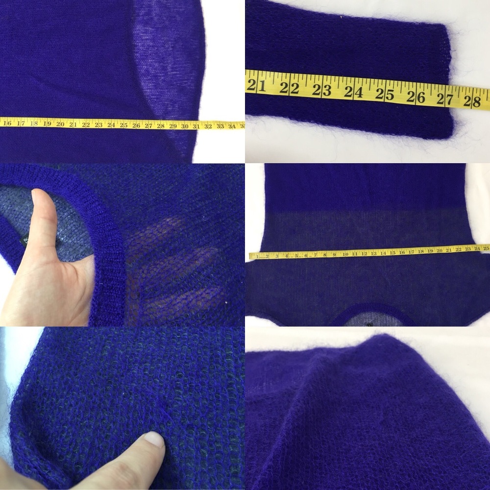 Eileen Fisher Knit Color Block Fuzzy Sweater - image 8